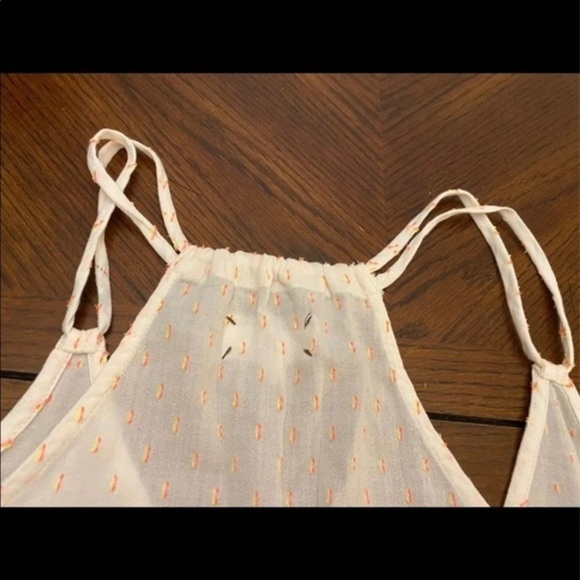 Lou & Grey White Neon Print Halter Top Large - Picture 10 of 10